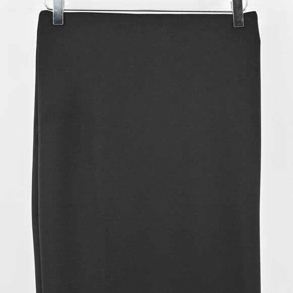 CATHERINE MALANDRINO‎ Skirt Size 4 Black Zip Back Knee Length Pencil Corpcore - Picture 2 of 11